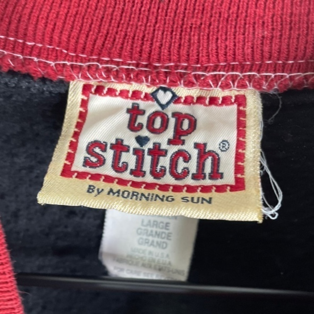 Vintage Top Stitch Women’s Snowman Winter Sweatshirt - Picture 3 of 4